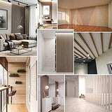HEXIM Lot de 16 panneaux à lamelles en bois MDF - 2 m - Design haut de gamme - Revêtement mural - Chêne Sanremo - Isolation phonique - Pour aménagement intérieur