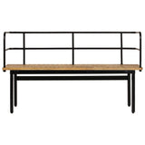 Tidyard Banc de Jardin | Banc Exterieur 120 x 40 x 70 cm | Banc Bois de Manguier Massif