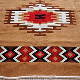Damaskunst S 1-6-82 Kelim Orient Tapis Mural Marron Sable/Rouge/Marron/Blanc 200 x 300 cm
