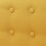 vidaXL Fauteuil pour Salon Chambre Bureau Tissu Jaune Sofa Chaise Maison