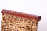 Mendler Lot de 2 chaises M45, Banane tressée, 47x54x93cn, Pieds Marrons