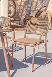 SKLUM Chaise de Jardin Empilable Arhiza Brun Moka