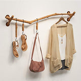 Porte manteau Porte-manteau mural rétro, Cintre de branche d'arbre en bois, Tringle à vêtements suspendue de décoration murale, Présentoir de vêtements pour magasin de vêtements/maison