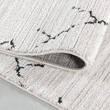 Tapis à Poils Ras, Conception berbère, Tapis Crème, 200 x 290 cm, Tapis de Style bohème, Tapis Salon