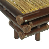 Festnight Lit en Bambou Lit en rotin Cadre de Lit 160 x 200 cm LIt sommier Lit pour Adulte lit Adultes 160 x 200 cm Marron foncé