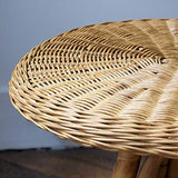DECOCLICO Table Basse Ovale rotin Naturel