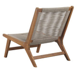 BEAU RIVAGE Avery Fauteuil Bas de Jardin, Bois, Naturel, 81 x 60 x 72 cm