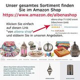 albena shop 71-5310 Abha lampe de plafond oriental style morocain H 45 cm / ø 27 cm métal noir / intérieur or