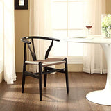 Fauteuil Simple en Osier Fait à la Main - Chaise de Salle à Manger en Bois Massif Mobilier de Restaurant Occidental Chaise de café Chaise de Cuisine et de Salle à Manger en Bois médiévale
