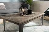 MACABANE DALIE Table, Sapin, Noir, 120X66X41