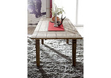 Table à Manger Extensible 160-240x90cm - Bois Massif de Palissandre huilé - Style Colonial/Ethnique - Leeds #53