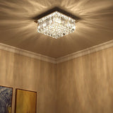 Saint Mossi Moderne Design K9 Cristal Gouttelette Lustre Éclairage LED Plafonnier Plafond Luminaire Suspension Luminaire pour Salle à Manger Salle De Bains Chambre Salon 9 * G9 40 x 40 x 18 c