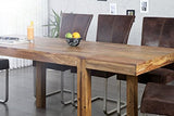 DuNord Design Arona Table à Manger Extensible en Bois de Palissandre Massif Jusqu'à 200 cm