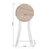 Table en bois à rabat rectangulaire Innovareds Sagittarius, pour la cuisine, la salle à manger, le bureau, le petit déjeuner et ensemble de tabourets pliants en hêtre