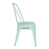 SKLUM Chaise LIX Vert Menthe Salle à Manger Cuisine Style Industriel Finition Gloss