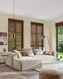 Kave Home - Canapé Blok 4 Places méridienne Gauche Beige 330 cm