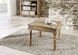 Table Basse carrée 60x60cm - Bois Massif de Palissandre huilé - Style Colonial/Ethnique - Leeds #26