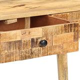vidaXL Bois de Manguier Massif Table Console Table de Couloir Table d'Entrée Table sous Miroir Salon Salle de Séjour Maison Intérieur 115x35x76 cm