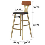 Zplyer Tabouret De Bar en Bois Métal Tabouret De Bar pour Les Cuisines Et Les Maisons Tabouret De Bar en Bois Massif B_75Cm