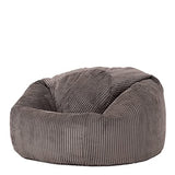 Icon Pouf Classique en Velours Côtelé Kingston, Pouf Poire Salon pour Adultes, Fauteuil Pouf