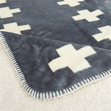 YYOBK Lit Lit Couvertures Couverture Lancers Voyage Nap Couverture Couverture Car Couch Couverture Couverture Genou Draps Hiver Quilts Canapé Blanket Home Décor Couvertures Croix-Gris 150 * 200cm