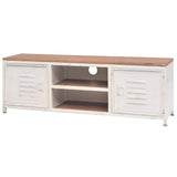 vidaXL Meuble TV 120x30x40 cm Blanc Socle de Télévision Support de Télévision