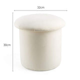 ZMX Banc De Rangement avec Coussin Tabouret Rond Pouf Coffre de Rangement Repose-Pieds,Tabouret Rond en Velours | Pouf Rond | Pouf | Pouf Rond | Banc de Pieds en Plusieurs Couleurs | Design Moderne