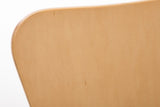 CLP Chaise Empilable Calisto en Bois - Assise Ergonomique - Chaise de Salle d'Attente en Bois Chaise, Hauteur Assise 45 cm -Couleurs au Choix: Nature
