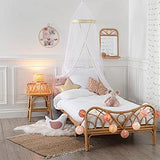 Paris Prix Atmosphera for Kids - Lit Enfant en Rotin Liberty 90x190cm Naturel