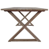 honglianghongshang Mobilier de Jardin Tables de Jardin Table de Salle à Manger Teck de récupération 180x90x76 cm