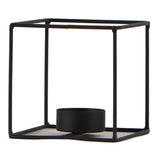 F Fityle Chandelier Géométrique en Métal Style Nordique 3D Porte-Bougie de Mariage Décoration de Maison - Noir - Taille 3_20x12x12cm