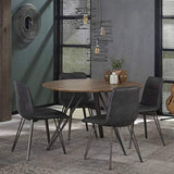 L'Héritier Du Temps Table à Manger Hinsk Ronde Table de Repas Hinsk Design Indus 73x120x120cm