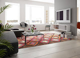 RugVista, Kelim Anatolian, Fait Main, Tapis, Tapis Kelim Moderne, Longue Pile, 160 x 230 cm, Rectangle, Care & Fair, Laine, Couloir, Chambre, Cuisine, Salon, Marron / Marron Clair / Jaune