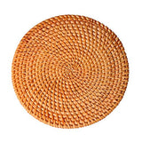 Fait à la main en rotin support de pot, antidérapant, durable, résistant à la chaleur Hot Pads Idéal moderne Home Decor Dessous-de-verre résistant à la chaleur Isolation Tasse Tapis - 20 cm - X4