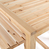 IDMarket - Salon de Jardin UVITA en Bois Table de Jardin 180 CM + 2 bancs