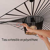 Suspension RéTro Vertigo Salon Lustre, Fibre De Verre + PolyuréThane De Chapeau Design Moderne Salon Cuisine Salle De Bain ÉClairage DéCoratif, E27 (diamètre 80cm)