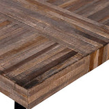vidaXL Table Basse Carrée Teck Recyclé Table de Canapé Table de Salon Séjour