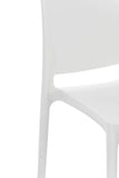 CLP Chaise de Jardin Maya en Plastique Empilable - Chaise de Cuisine Résistante aux UV, Chaise de Bistro - Charge Max. 160 kg: Blanc