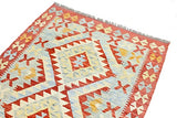 Nain Trading Kilim Afghan Tapis oriental tissé à la main Beige 121 x 88 cm