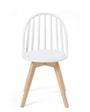 KAYELLES chaises scandinaves bistrot avec Coussin Bold Lot de 2 (Blanc)