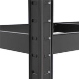 Yaheetech 180 x 120 x 45 cm Étagères Charge Lourde Clipsable Résistant Capacité 875 kg Meuble de Rangement Garage Cuisine Chambre Noir