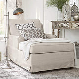 Loberon Méridienne Myersville - pin, Lin - H/L/P env. 80/88 / 145 cm - crème - crème
