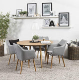 AC Design Furniture Pernille Table à Manger Ronde, Ø: 120 x 75,5 cm, Chêne, Bois, 1 pc