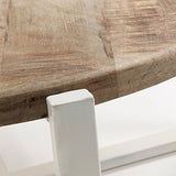 LF - Table basse Iznewam table basse blanc et bois