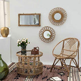 DECOCLICO Miroir rectangulaire en rotin Moka