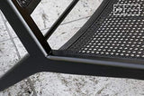 pib Fauteuil en cannage Black Thisted - Bois Massif, Association Facile, Esthétique intemporelle | Un Fauteuil en cannage à l'allure Sobre et distinguée - Noir foncé (L65 x H68 x P74 cm)
