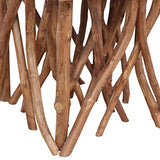 Festnight Table Basse en rondin Table de café de Style Naturel 40x40x40 cm Bois Solide