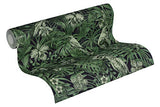 A.S. Création 372101 37210 Greenery Papier peint intissé Motif palmiers Vert/noir 10,05 m x 0,53 m, 372101