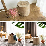 NNHDWS Table D'appoint De Souche, Bûche Tabouret Bois Rétro Vieux Jeu Nostalgique Tabouret Rond, Utilisé pour Les Tables d'angle dans Le Salon, Chambre Tabouret Bas,S