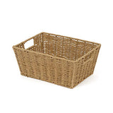 COMPACTOR Panier de Rangement en Papier Tressé à la Main, Rectangulaire, Bois Clair, 31 x 24 x H. 14 cm, RAN6542